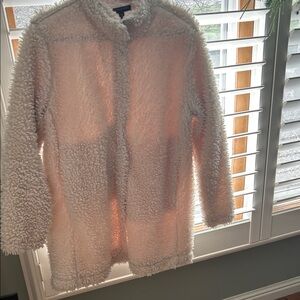 Banana Republic Women's Light Pink Teddy Jacket